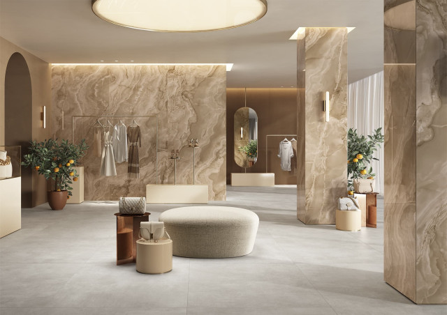 Интерьер с Керамогранит ONICE IRIDE GIADA LAPP/RETT 60X120