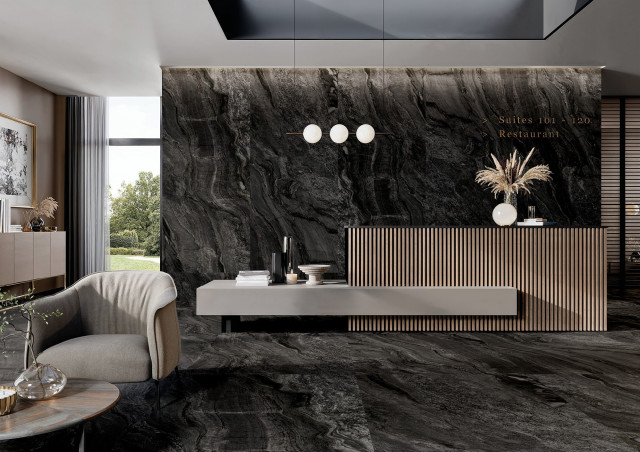Интерьер с Керамогранит GRANITI TERRANOVA MT RT 120x280
