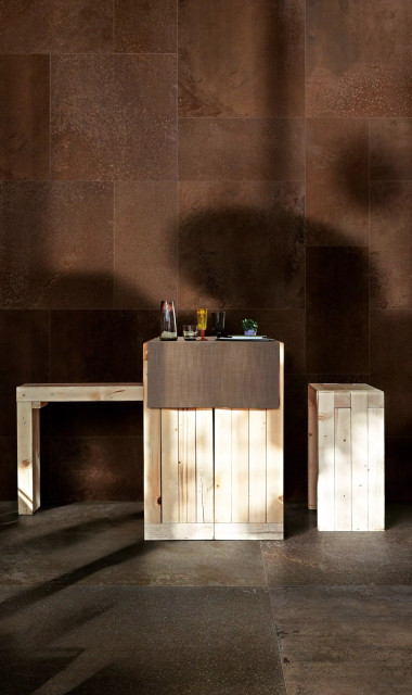 Интерьер с Flowtech Russet Nat. Listello Sfalsato 21x40