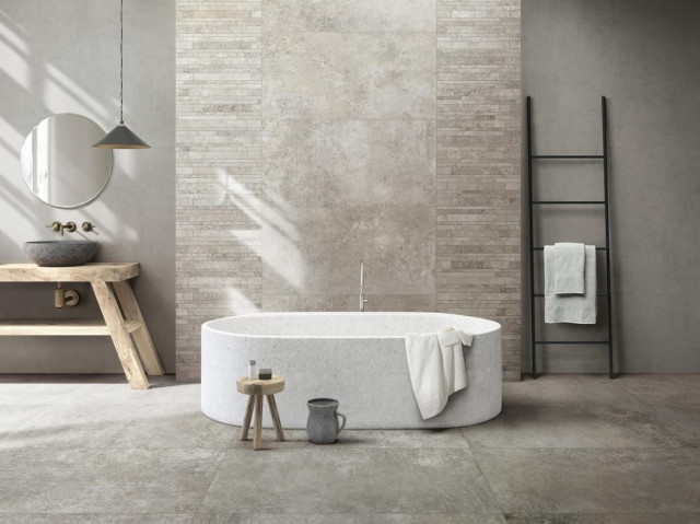 Интерьер с Artifact Of Cerim Vint Taupe Grip 30x60