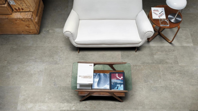 Интерьер с Artifact Of Cerim Vint Taupe Grip 30x60