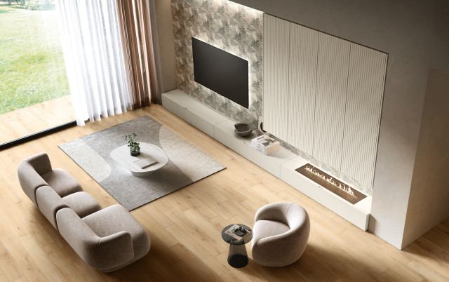Интерьер с Oaky Life Natural Oak 726u Grip 20x120