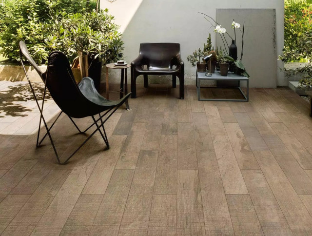 Интерьер с Wooden Tile Brown 26.5x180
