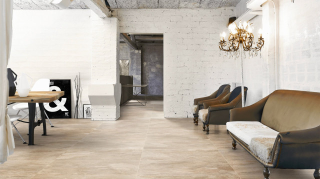 Интерьер с Ardoise Ivoire Matte 80x80