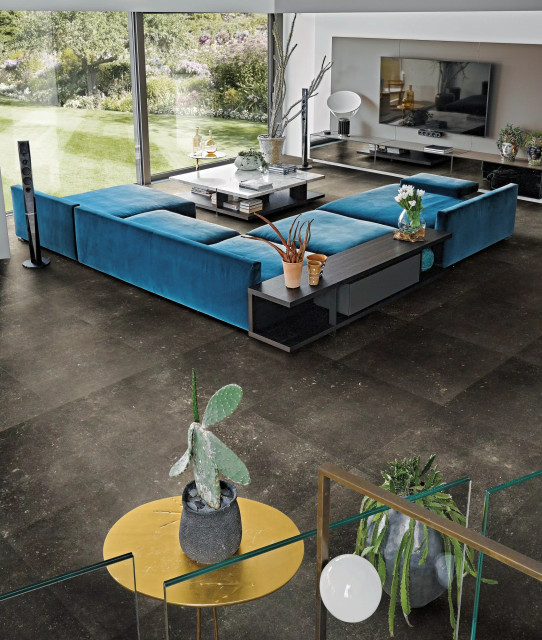 Интерьер с Atmospheres Desir Sable R10 B 60x60