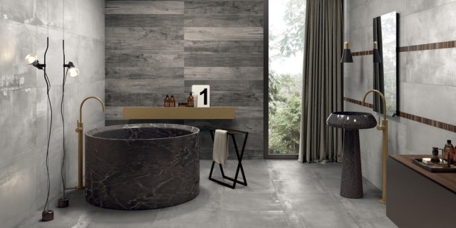 Интерьер с Керамогранит INTERNO 9 PEARL LAPP.RETT 30X120