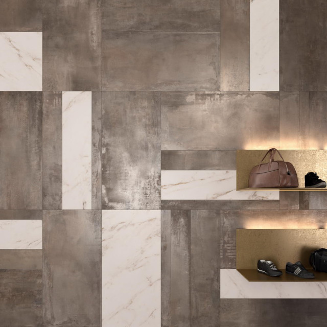 Интерьер с Керамогранит INTERNO 9 PEARL LAPP.RETT 30X120