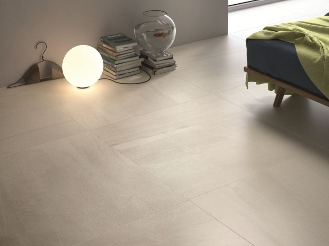 Интерьер с Керамогранит Ariostea Ultra Pietre Portland Biege Prelucidato 6mm UP6P310709 100x300