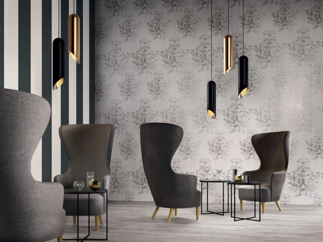 Интерьер с Декор  CANVAS EVANESCENCE GREY RETT	60x120