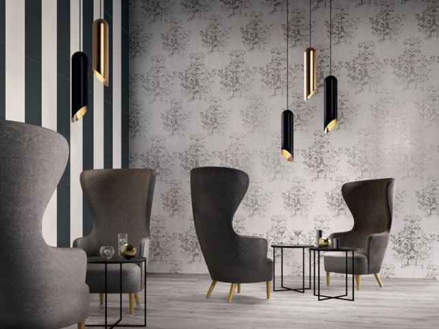 Интерьер с Декор  CANVAS EVANESCENCE GREY RETT	60x120
