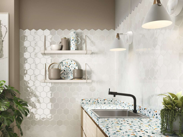 Интерьер с Плитка APE Ceramica Memories Looks Mist A036119 9.8x16.8