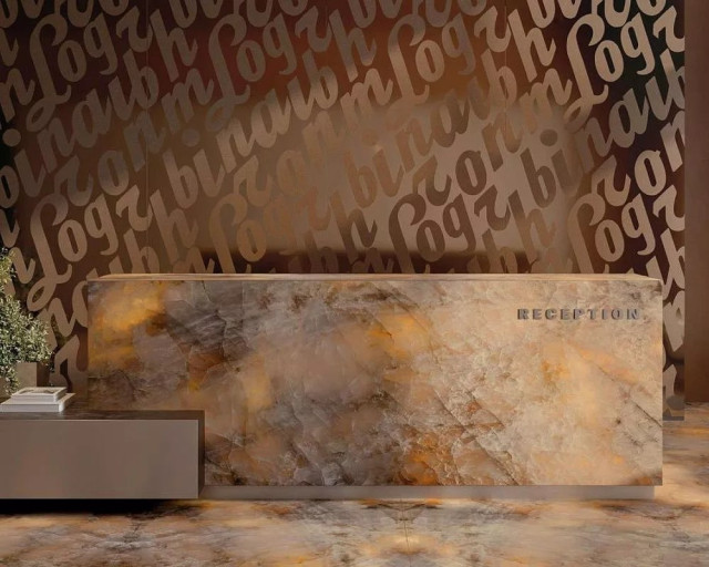 Интерьер с Керамогранит Ava Ceramica Galaxia Selene LP SL.A R 285002 120x280