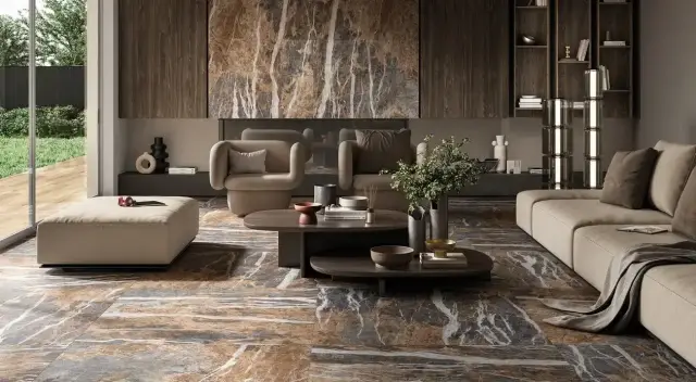 Интерьер с Керамогранит Imola The Room Bla DA6 12 LP 171756 60x120