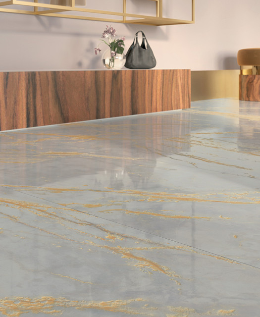 Интерьер с Керамогранит EPOQUE 21 GRIGIO ETR.LAPP. 3D 60X60