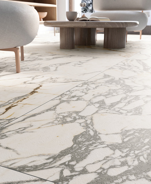 Интерьер с Керамогранит EPOQUE 21 GRIGIO ETR.LAPP. 3D 60X60