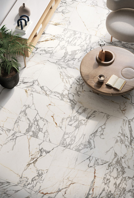 Интерьер с Керамогранит EPOQUE 21 GRIGIO ETR.LAPP. 3D 60X60