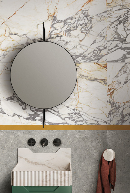 Интерьер с Керамогранит EPOQUE 21 GRIGIO ETR.LAPP. 3D 60X60