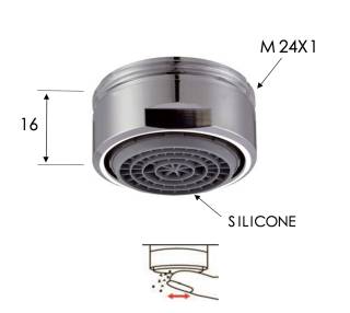 Аэратор смесителя для раковины Easy Clean M24X1 Remer 83NESI