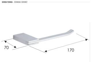 Бумагодержатель Remer Flat FT61CR