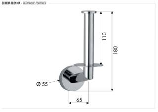 Бумагодержатель Remer Guest GS62CR