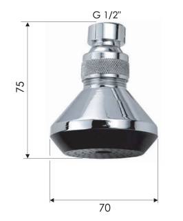 Верхний душ с шарнирным соединением Remer 352X