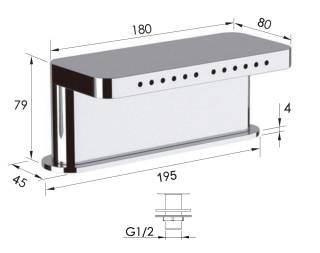 Излив в борт ванны Remer 91NCF