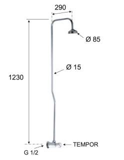 Кран порционный для душа Remer Tempor TE53329EX351