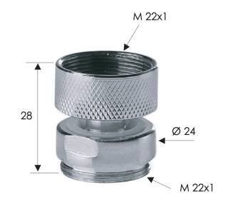 Переходник шарнирный М22г*М22ш Remer 81SN