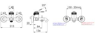 Смеситель для ванны Remer Atelier AL05DO, золото глянцевое
