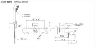 Смеситель для ванны Remer Class Line L02