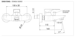 Смеситель для ванны Remer Class Line L05