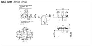 Смеситель для ванны Remer Element ET54D3