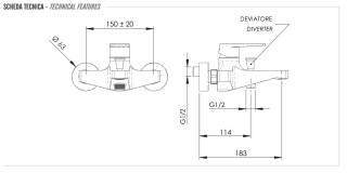 Смеситель для ванный Remer Dream D05