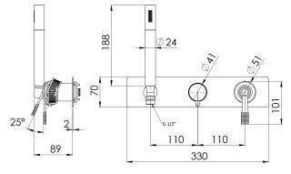 Смеситель для душа Remer Atelier AL97D3WBXV, сталь