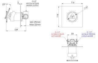 Смеситель для душа Remer Chrono CH30QBO, белый матовый