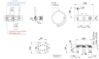 Смеситель для душа Remer Chrono CH97D3