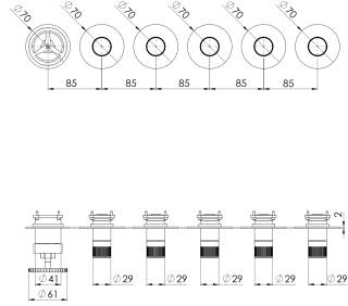 Смеситель для душа Remer Chrono CH98D5PWBXV, сталь