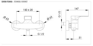 Смеситель для душа Remer Class Line L31