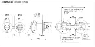 Смеситель для душа Remer Element ET92ZPDO, золото глянцевое