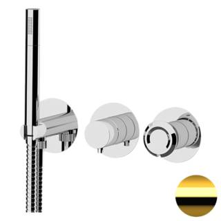 Смеситель для душа Remer Element ET97D3PDO, золото глянцевое