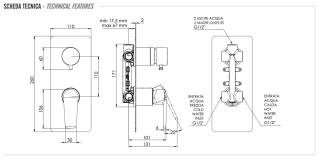 Смеситель для душа Remer Vanity V92