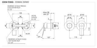 Смеситель для душа Remer Slash SL92ZPNO, черный матовый