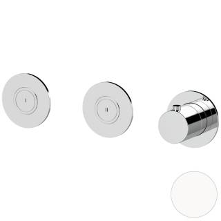 Смеситель для душа термостатический Remer X Style X99D2PKBBO, белый матовый