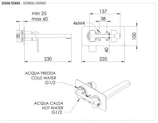 Смеситель для раковины Remer Dream D15L
