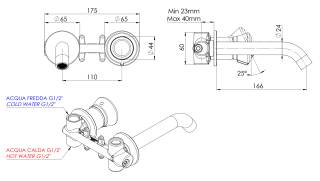 Смеситель для раковины Remer Element ET15PDO, золото глянцевое