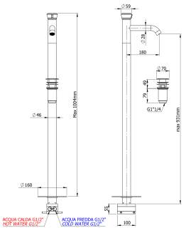 Смеситель для раковины Remer Element ET18
