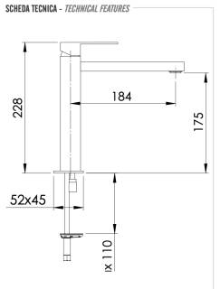 Смеситель для раковины Remer Q-Design QD10L