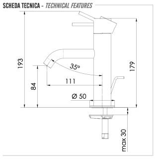 Смеситель для раковины Remer X Style X10BO, белый матовый