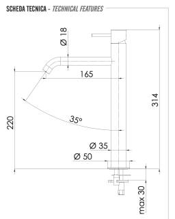 Смеситель для раковины Remer X Style X11LXLBO, белый матовый