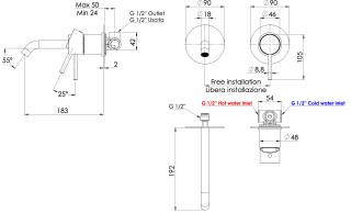 Смеситель для раковины Remer X Style X15LC